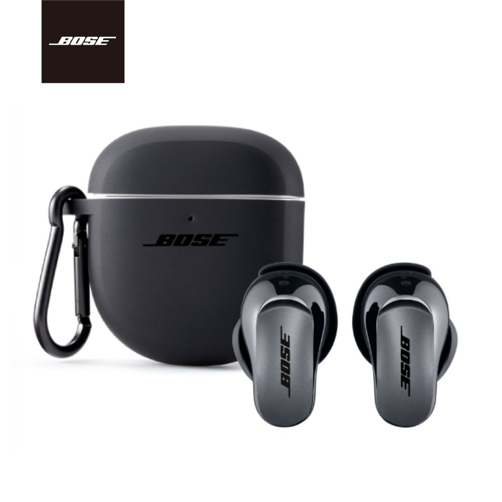 Bose  QuietComfort Ultra 消噪耳塞 黑色+矽膠充電盒保護套 黑色