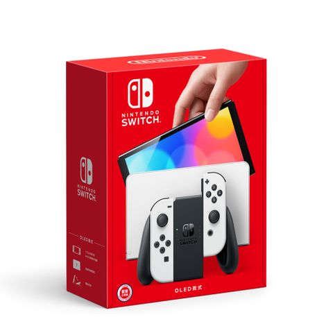 限量加贈玻保+類比套【Nintendo 任天堂】Switch OLED 白主機 台灣公司貨