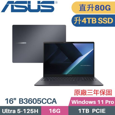ASUS ExpertBook B3605CCA-0231A125H (CU5-125H/32G+48G/4TB SSD/W11PRO/16)特仕