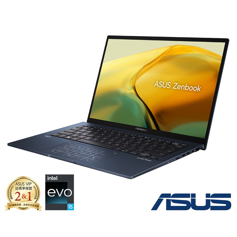  ASUS Zenbook 14 UX3402VA-0132B13500H 紳士藍i5-13500H  16G  PCIe 1TB SSD  2.5K  EVO WQXGA  14