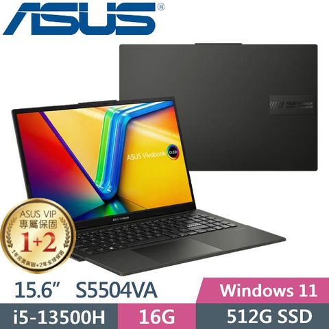 ASUS Vivobook S15 S5504VA-0132K13500H 午夜黑(i5-13500H/16G/512GB PCIe/15.6OLED/W11/EVO)W11/EVO)
