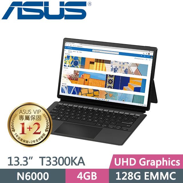 ASUS VivoBook 13 Slate OLED T3300KA-0112KN6000 酷潮黑(N6000/4G