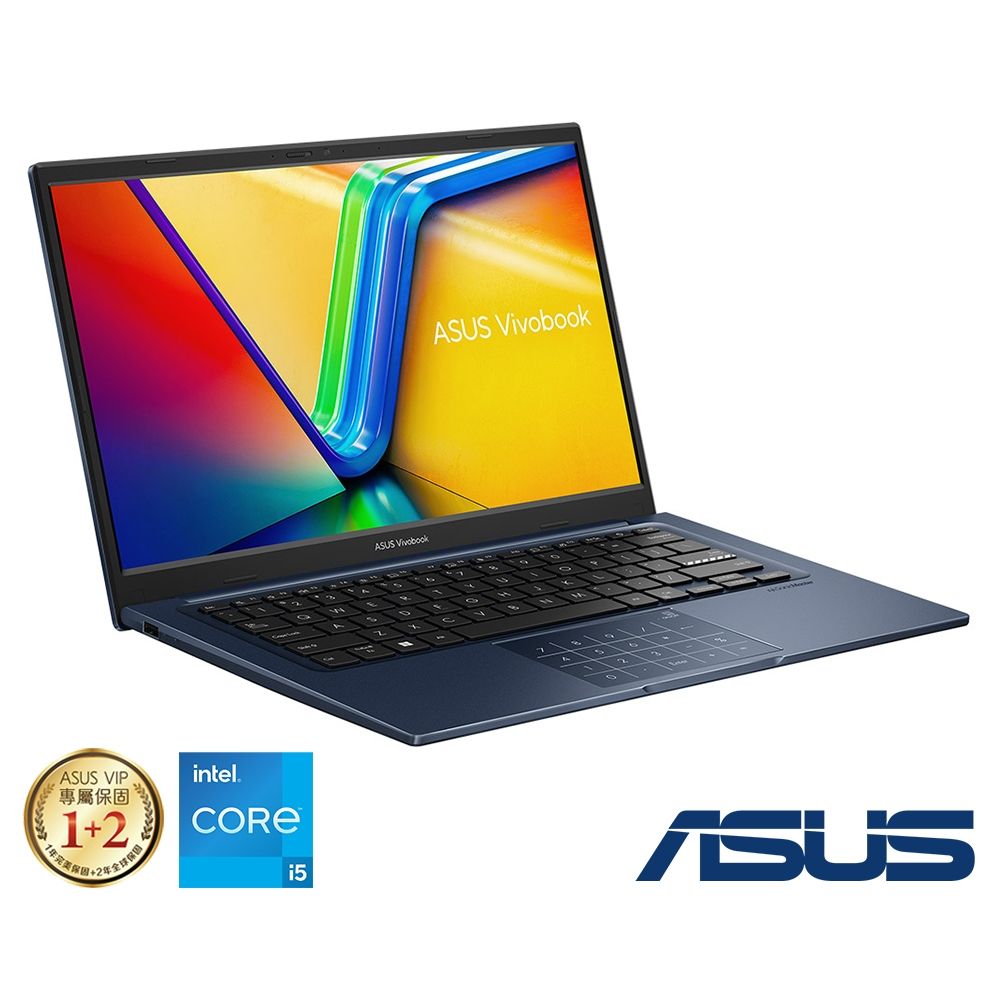  ASUS VivoBook X1404VA-0021B1335U 午夜藍i5-1335U  8G+32G  PCIe 4TB  W11  FHD  14