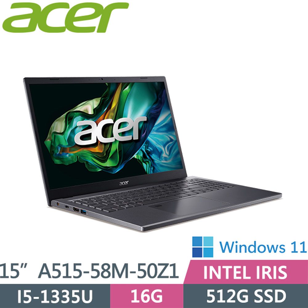 ACER Aspire A715-76G-506G 黑(i5-12450H/8G+8G/512G+1TB PCIe/RTX3050