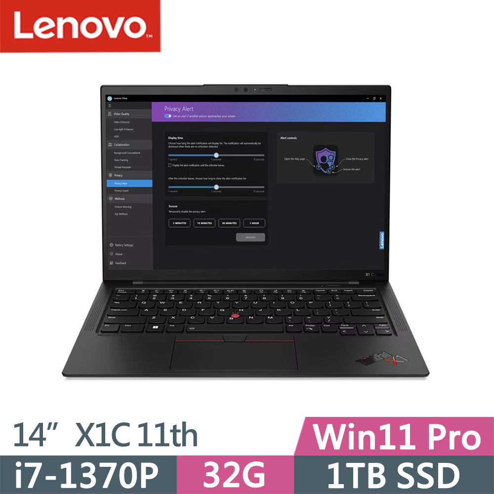 Lenovo ThinkPad X1C 11th(i7-1370P/32G/1TB/WUXGA/IPS/400nits/W11P