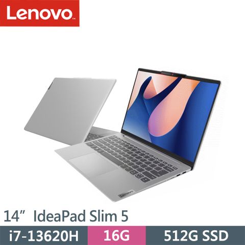 ◤14吋i7輕薄商用筆電◢Lenovo IdeaPad Slim 5- 82XD007PTW 灰(i7-13620H/16G/512G SSD/W11/14)筆電