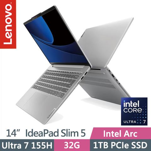 LENOVO 聯想 IdeaPad Slim 5 83DA006LTW 14吋Ultra 7 AI輕薄筆電具背光鍵盤 | 1920x1200 | OLED | 三年到府維修