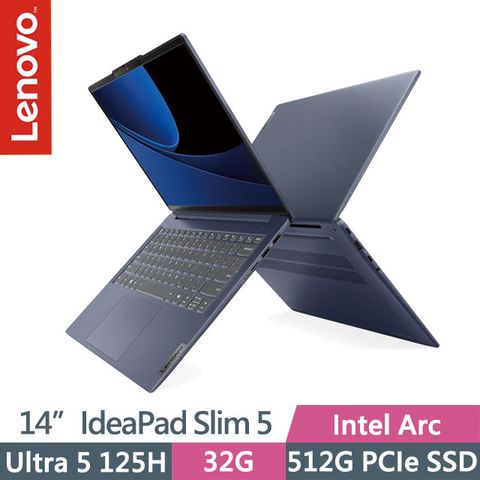 Lenovo IdeaPad Slim 5 83DA009YTW 藍(Ultra 5 125H/32G/512G SSD/14吋WUXGA/W11)AI效能筆電