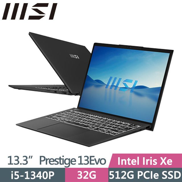 MSI 微星 16:10 FHD+ IPS等級面板 兩年保固  Prestige 13Evo A13M-259TW 13.3吋i5商務筆電