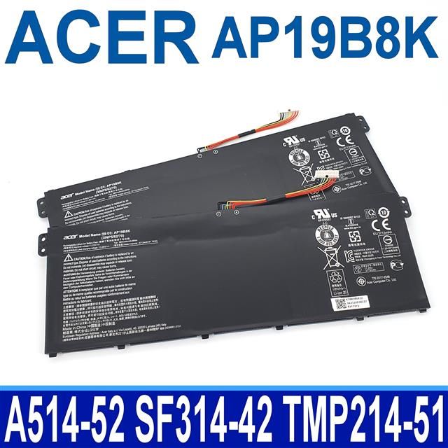 ACER 宏碁  AP19B8K  電池 Swift 3 SF314-52 SF314-57 SF314-57G SF314-42 SF314-58G TravelMate TMP214-51 TMP214-52 TMP215-51 TMP215-52 TMP215-52G B118-RN B118-G2 B118-M B118-R Chromebook 314 C933