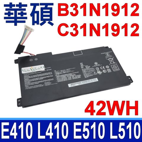 ASUS 華碩 B31N1912 電池 C31N1912 E410 E410M E410MA E510 E510M E510MA L510 L510M L510MA R522 R522M R522MA