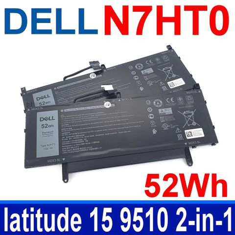 DELL 戴爾 N7HT0 52Wh  電池 TVKGH(88Wh) latitude 15 9510 2-in-1