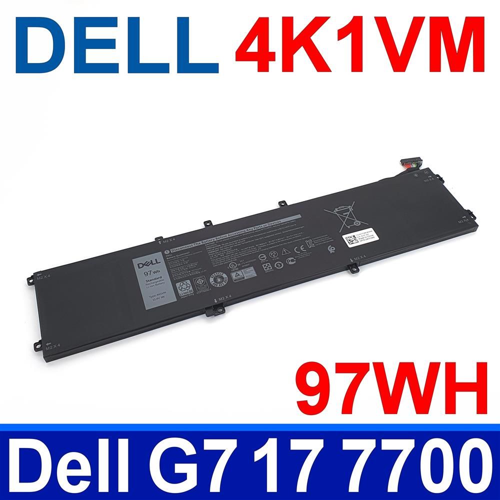 DELL 戴爾  4K1VM 6芯  原廠電池 4KIVM 0W62W6 9TM7D XYCW0 G7 17 7700