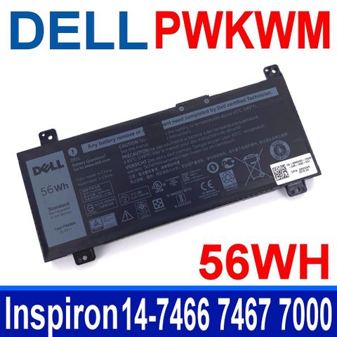 DELL 戴爾 PWKWM 電池 M6WKR P78G Inspiron 14-7466 7467 7000