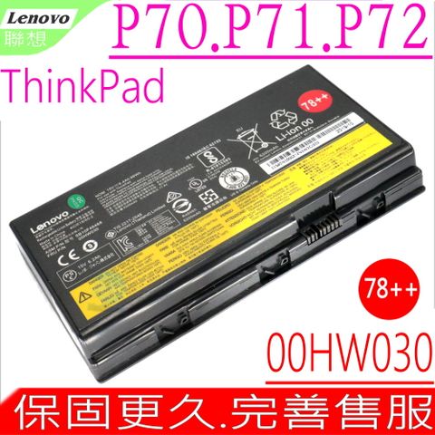 LENOVO 00HW030 SB10F46468 電池 適用 聯想 ThinkPad P70, P71, P72, 78++