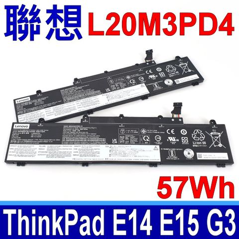 LENOVO 聯想 L20M3PD4 電池 ThinkPad E14 G3 Gen 3 E15 G3 Gen 3 L20C3PD4 L20D3PD4 SB11C73240 SB11C73243 SB11C73245 5B11C73243 5B11C73244