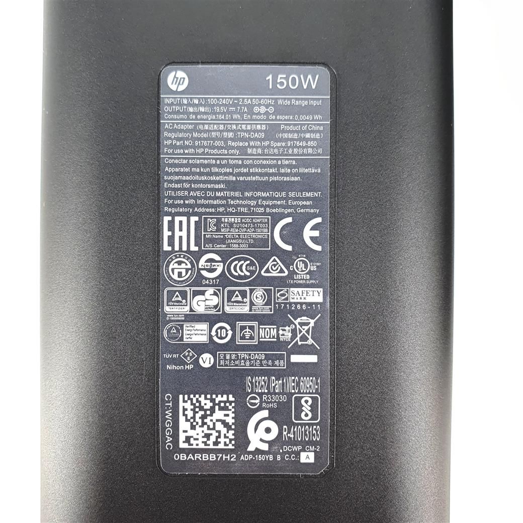 HP 惠普150W 4.5*3.0mm 新款橢圓變壓器TPN-DA09 Zbook 15 G3 15 G4 15