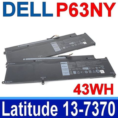 DELL 戴爾 P63NY 電池 43WH 通用 0WY7CG WY7CG XCNR3 MH25J P63NY 4H34M N3KPR Latitude 13 7370 Latitude 13 7370 Latitude 13 E7370