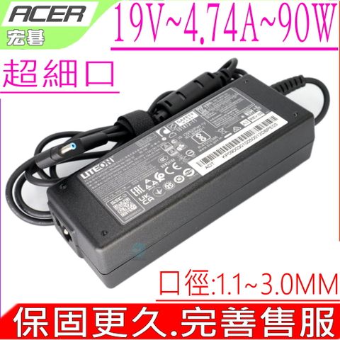 ACER 19V,4.74A 變壓器(原裝細口) 宏碁 90W,SWIFT SFX14-41G SFX16-51G,PA-1900-32,PA-1900-32-A3,N20C12