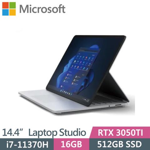 微軟 Surface Laptop Studio (i7-11370H/16G/512GB/RTX 3050TI/W10 pro/14.4吋)