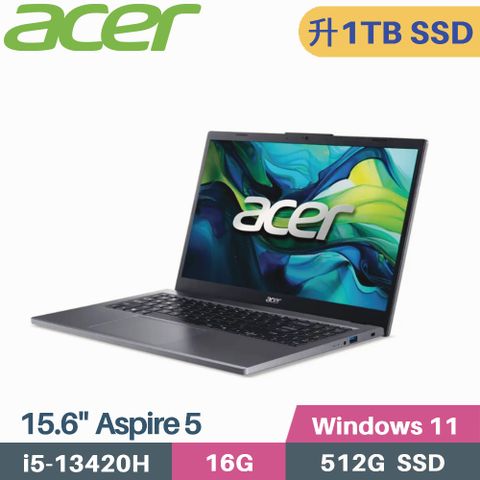 ACER 宏碁 Aspire 5 A515-58P-53LZ 文書筆電 (i5-13420H/16G/1TB/W11/15.6)特仕