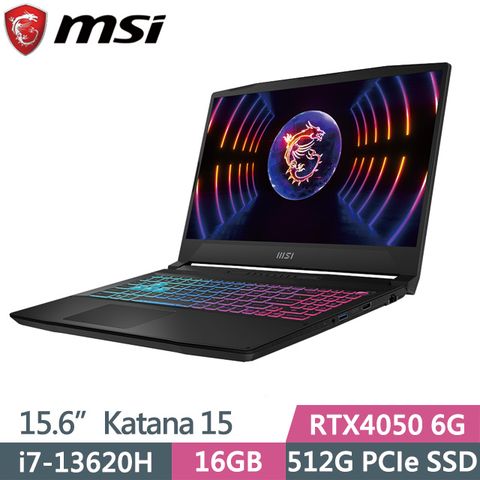 MSI 微星 SSD固態硬碟 Katana 15 B13VEK-806TW 15.6吋電競筆電