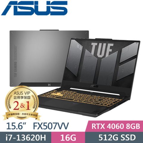ASUS TUF Gaming F15 FX507VV-0142B13620H (i7-13620H/16GB/512G PCIe/RTX4060/15.6/W11)