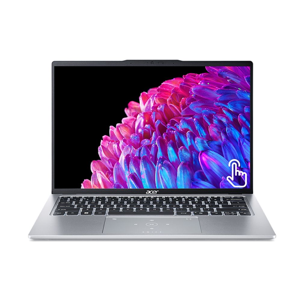 ACER 宏碁  Swift GO 輕薄1.32kg觸控AI筆電銀(Ultra7-155H/32G/512G/WUXGA/W11/EVO/14吋/觸控/SFG14-73T-79BT)