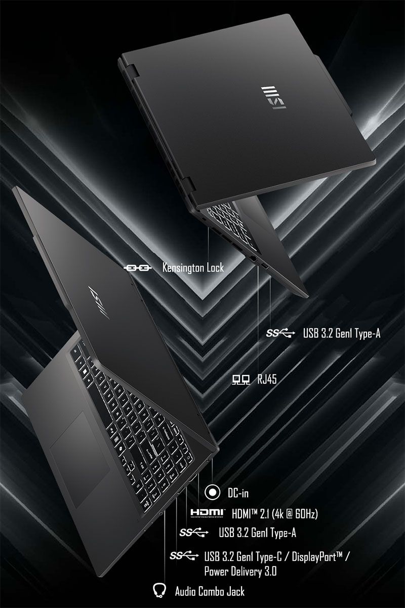 Kensington Lock USB 3.2 Type-A RJ45DC-in (4k @ )USB 3.2 Type-AUSB 3.2 Type-C / DisplayPort /Power Delivery 3.0Audio Combo Jack