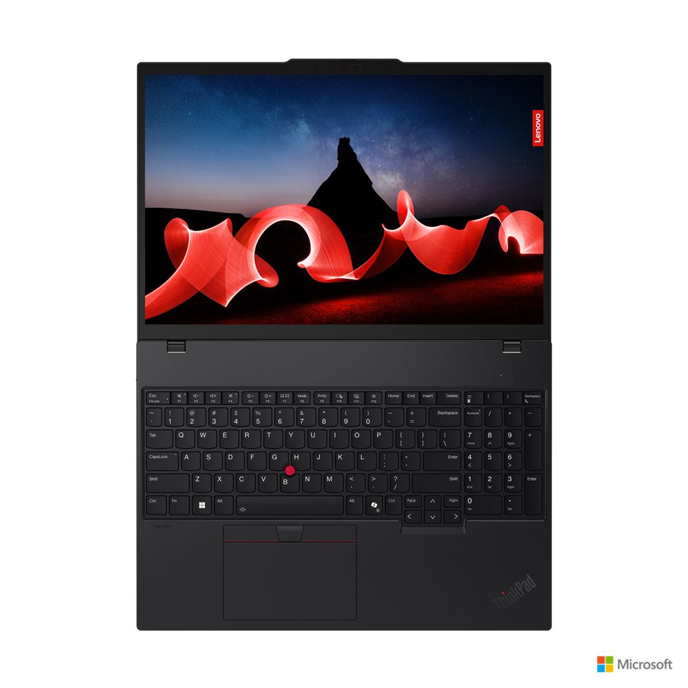 LENOVO 聯想 T16 16吋 商用AI筆電黑色(Ultra7 155H/32GB/1TB/WIN11PRO/21MNS00600)