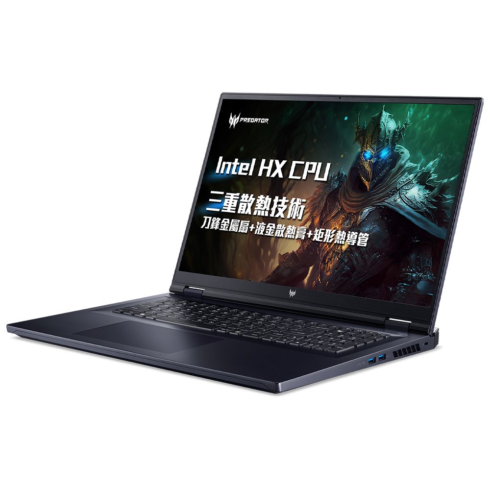 ACER 宏碁 【Office 2021組】 Predator PH18-71-91CF 黑(i9-13900HX/16G*2/RTX4080/1TB+1TB PCIe/W11/18)