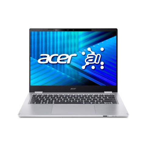 ACER TravelMate 14吋AI商用筆電 銀色(Ultra 7 255H/16G/1TB/WUXGA/WIN11PRO/TMP414-55-77T7)
