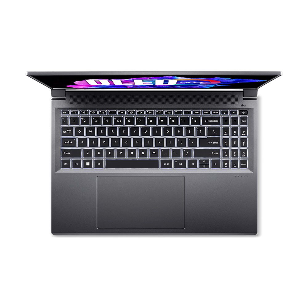 ACER 宏碁 Swift X 16吋 OLED繪圖筆電灰色(R7-7840HS/32GB/512GB/RTX 4050-6G/WIN11/SFX16-61G-R4EP)