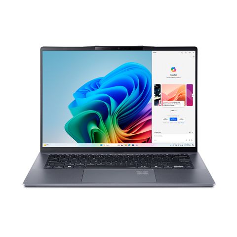 ACER Swift GO 14.5吋 文書效能筆電灰(SnapdragonXPlus X1P-42100/16GB/512G/W11/SFG14-01-X30D)