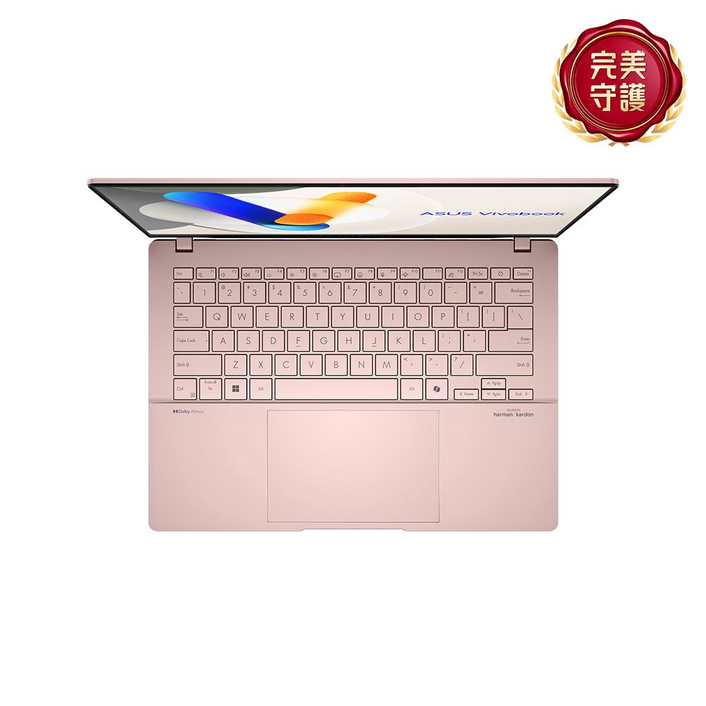 ASUS 華碩 Vivobook S14 OLED 14吋AI輕薄筆電粉色(Ultra 5 125H/16G/512G/WIN11/S5406MA-0078C125H)