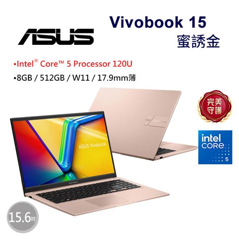 ASUS 華碩 (Intel Core 5 120U/8GB/512GB/WIN11/X1504VA-0291C120U)