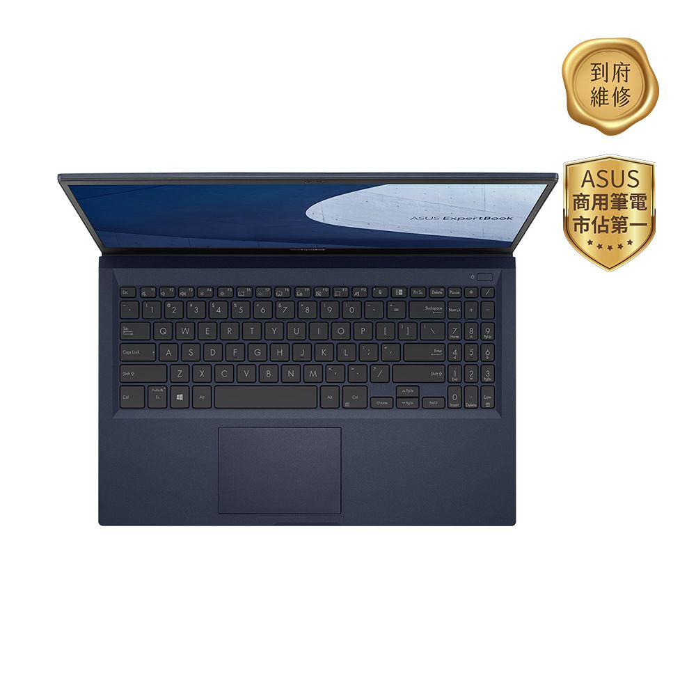 ASUS 華碩 ExpertBook 15.6吋商用筆電黑色(i7-1265U/16GB/1TB/WIN11PRO/B1500CBA-1501A1265U)