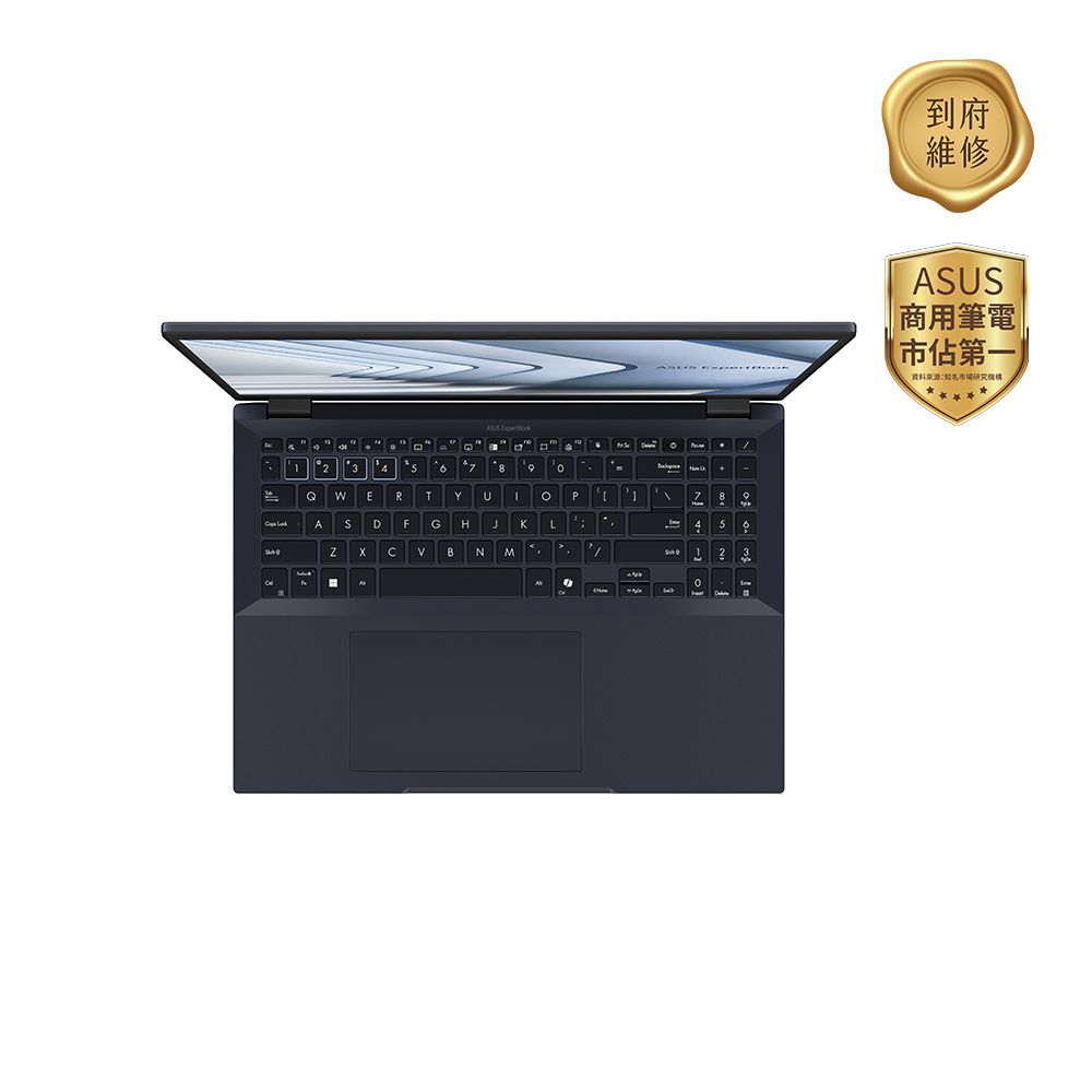 ASUS 華碩 ExpertBook 16吋AI商用筆電黑色(Ultra 7 155U/16GB/512GB/WIN11PRO/B3604CMA-0141A155U)