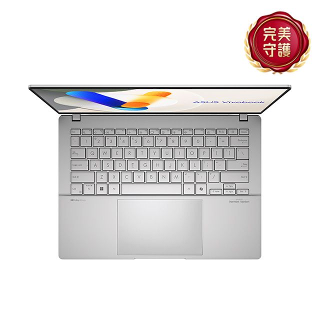 ASUS 華碩 Vivobook S14 OLED 14吋效能筆電銀色(R5-7535HS/16GB/512GB/WIN11/M5406NA-0038S7535HS)