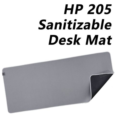 HP 惠普 205 Sanitizable Desk Mat 桌墊 滑鼠墊 (8X597AA/防潑水可消毒/四邊防磨損縫線/環保材質)