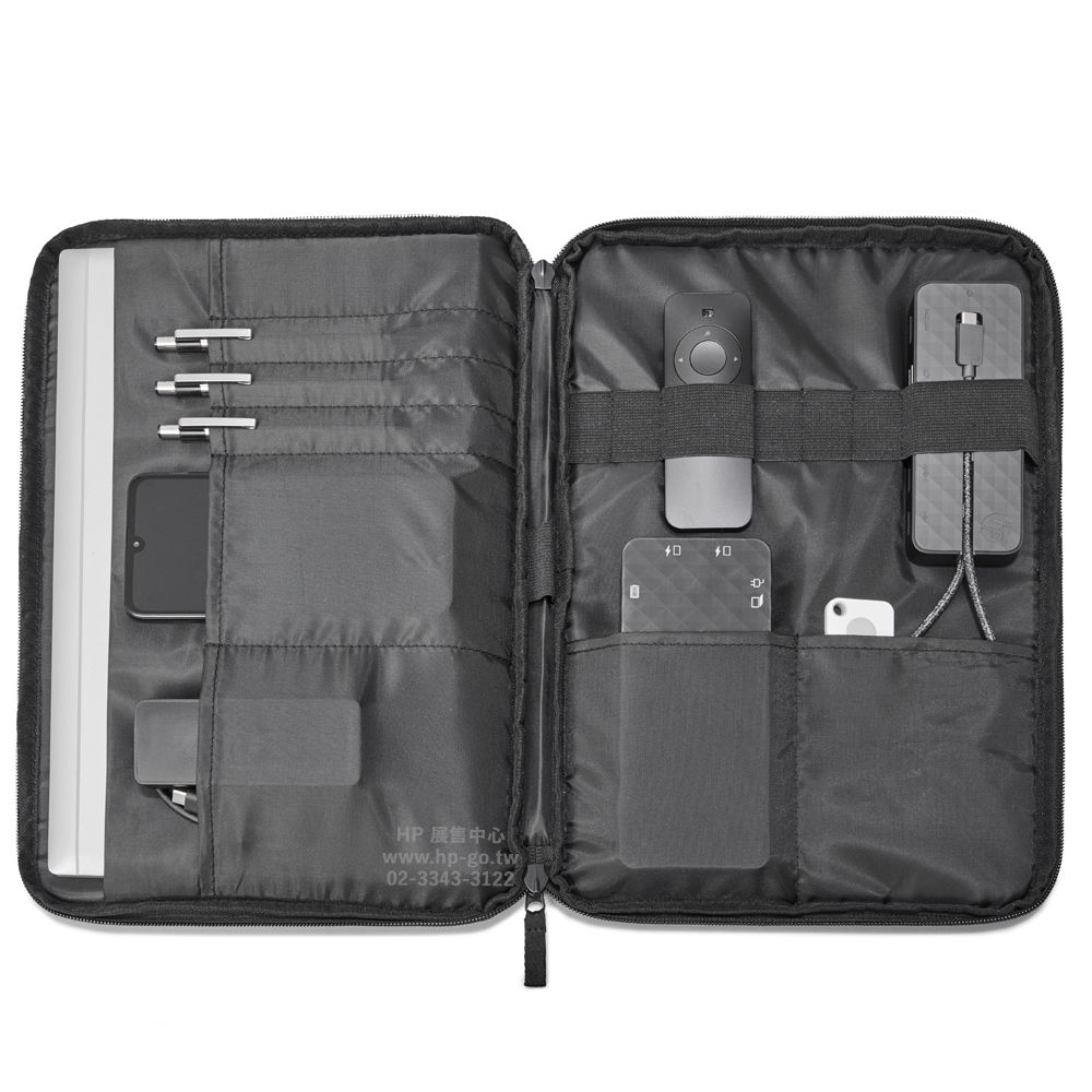 HP 惠普 Renew Business 14.1-inch Laptop Sleeve 14吋筆電手拿包/內袋(3E2U7AA/多分隔夾層/行李箱拉桿帶)