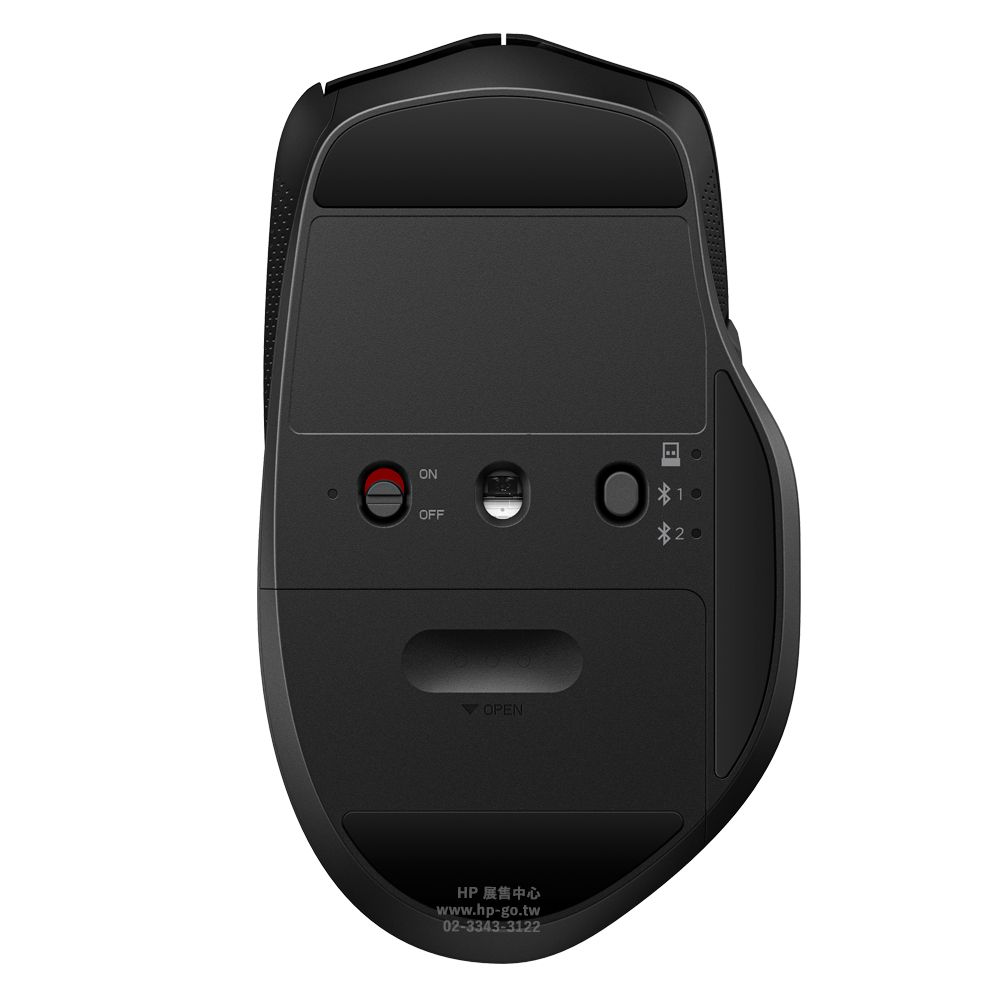 HP 惠普 685 Comfort Dual-Mode Mouse 無線/藍牙 雙模滑鼠(8T6M0UT/接收器或藍牙連線/4向滾輪/6個可自訂鍵)