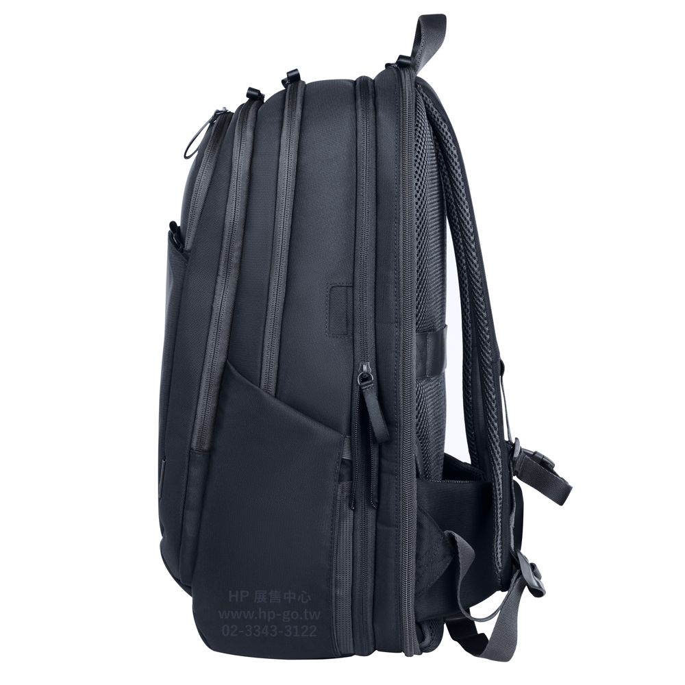 HP 惠普 Travel Plus 30L 17-inch Laptop Backpack 後背包(A2CE0AA/大容量可擴充/RFID防盜刷/可調式胸扣&腰帶)