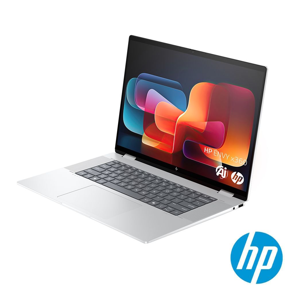 HP 惠普 ENVY x360 16吋 AI輕薄翻轉觸控OLED筆電銀色(Ultra7-155U/32GB/1TB/WIN11/16-ac0018TU)