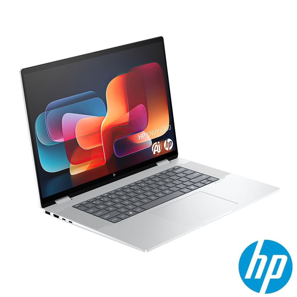 HP 惠普 ENVY x360 16吋 AI輕薄翻轉觸控OLED筆電銀色(Ultra7-155U/32GB/1TB/WIN11/16-ac0018TU)