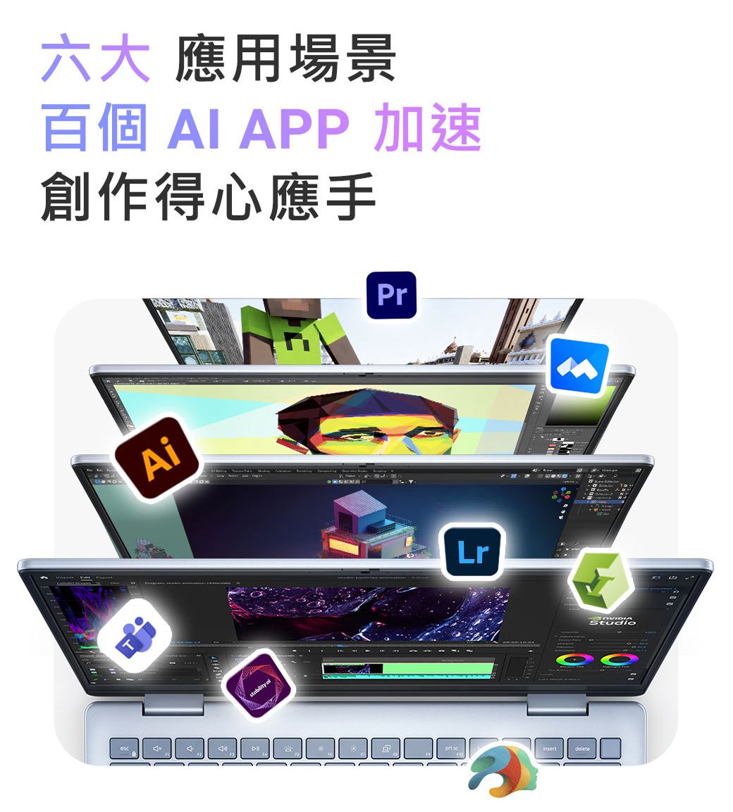 六大 應用場景百個 I APP 加速創作得心應手Ai APrLr Studio