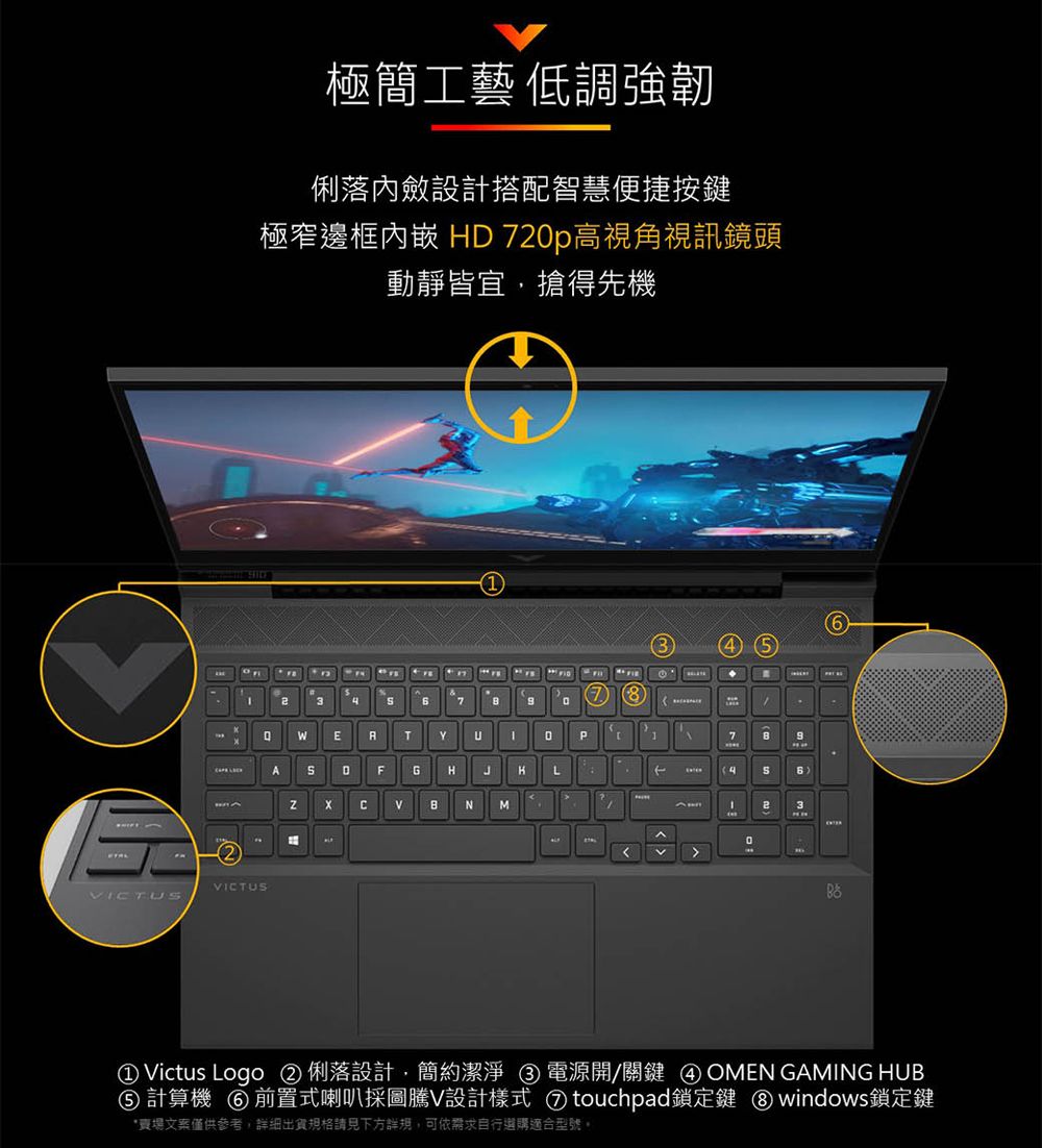 HP Victus Gaming 15電競筆電(i5-12450H/16G/RTX3050-4G/512G PCIe/W11