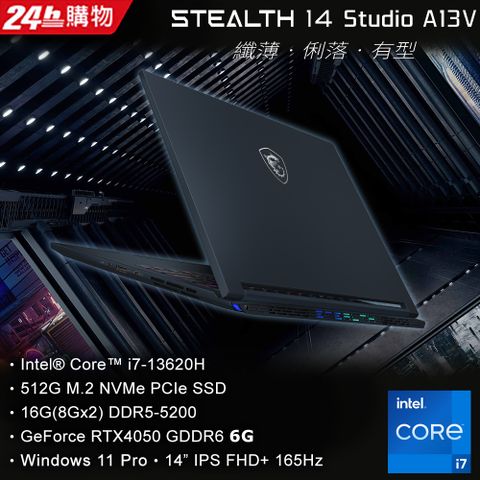 MSI Stealth 14 165hz FHD+ Gaming Laptop Intel Core i7 13620H