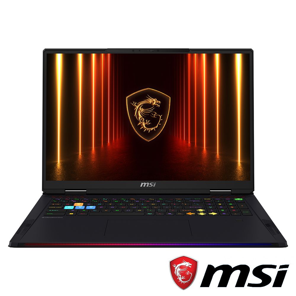 MSI 微星  Raider 18 HX 18吋 AI電競miniLED 筆電黑色(Ultra 9 285HX/32Gx2/2Tx2/RTX 5080/W11/A2XWIG-026TW) 
