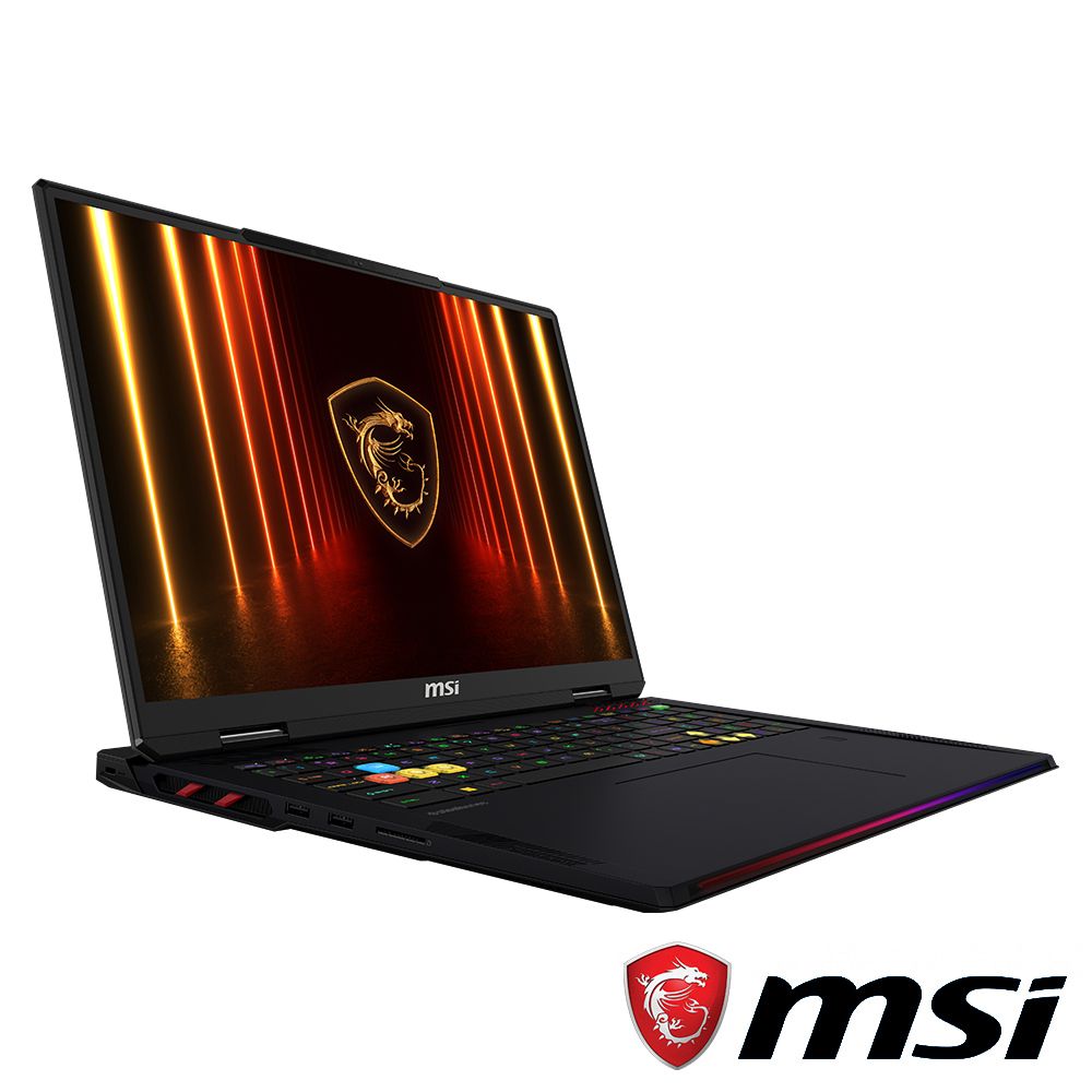 MSI 微星  Raider 18 HX 18吋 AI電競miniLED 筆電黑色(Ultra 9 285HX/32Gx2/2Tx2/RTX 5080/W11/A2XWIG-026TW) 